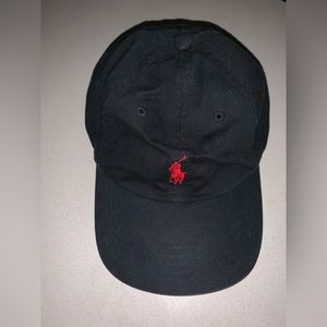 Black cap polo